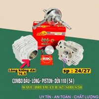 Combo đầu lòng dên REDLEO 54 cho xe wave, dream chính hãng