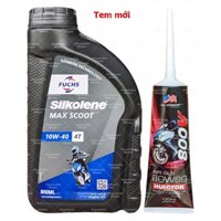 Combo Dầu Nhớt Tay Ga Fuchs Silkolene Scoot 10w40 800ml (0.8L) + Nhớt Hộp Số Tay ga 800V 120ml