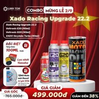 Combo dầu nhớt xe số/ côn tay XADO LUXURY MOTO RACING V3 UPGRADE Version 4T MA2 10W40