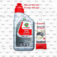 Combo Dầu nhớt xe tay ga Castrol Activ Scooter 10w40 800ml (0.8L) + Nhớt Lap hãng Honda  – Shopnhottot