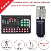 Combo đầu soudcars h9 mic bm900 đỉnh cao âm nhạc