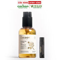 Combo Dầu tẩy trang hoa hồng cocoon 140ml  Son dưỡng môi dầu dừa bến tre cocoon 5g