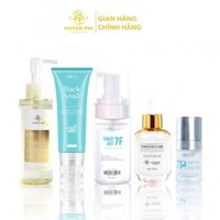 Combo Dầu tẩy trang HP Perfect Cleasing Oil 150ml + Sữa rửa mặt Black Snail 100ml + Toner 7F 120ml + Serum dưỡng da Gorgeous Girl 30ml + Kem chấm mụn 7P Spot Cream 15g