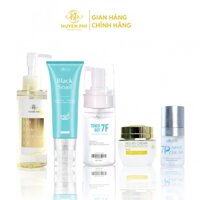 Combo Dầu tẩy trang HP Perfect Cleasing Oil 150ml + Toner 7F 120ml + Sữa rửa mặt Black Snail 100ml + Kem phục hồi Heli B5 Cream 30g + 7P Spot Cream 15g