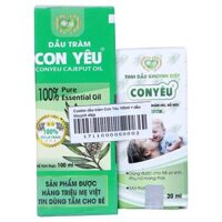 Combo dầu tràm Con Yêu 100ml tặng kèm dầu khuynh diệp