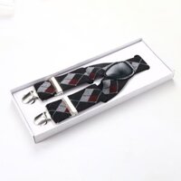 Combo Dây đai chữ Y nam bản 2.5cm KING dây yếm quần nam M05 - đen 11