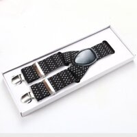 Combo Dây đai chữ Y nam bản 2.5cm KING dây yếm quần nam M05 - đen 14