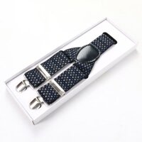 Combo Dây đai chữ Y nam bản 2.5cm KING dây yếm quần nam M05 - đen 6