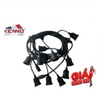 Combo Dây Đèn Kín Nước Thả Ngoài Trời 9.5 Mét 19 Đui Đèn E27 -  Kèm 20 Bóng 3W + 1 Dây Nguồn 15m Chịu Tải 2500W