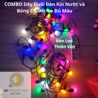 [COMBO] Dây đuôi đèn trang trí ngoài trời và bóng led Chanh 1w