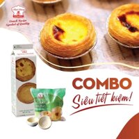 Combo đế bánh tart trứng và kem trứng Nhất Hương