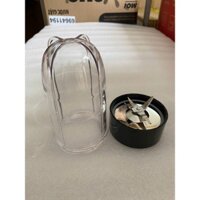 Combo đế dao 4 lưỡi kèm cốc cao - phụ kiện máy xay đa năng Magic, Kangaroo...khế dao 4 chấu