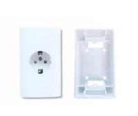 [Combo] Đế Dày Và Ổ Cắm Âm Tường 1 Lỗ Hàn Quốc Dosel
