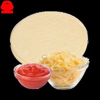 Combo đế pizza, phomai và sốt