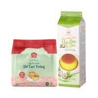 Combo Đế Tart Trứng Và Kem Trứng Flan Sữa Dừa Lá Dứa Nhất Hương (Combo 3)