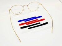 Combo Đệm Bọc Chân Gọng Kính Silicon Chống Trượt, Phụ Kiện Bọc Đuôi Càng Kính DK1 - Đen