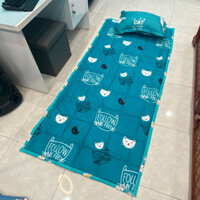 Combo Đệm Ngủ Trưa Văn Phòng Gấp Gọn+Chăn, Nệm Du Lịch Tiện Lợi Size 90cm x 200cm