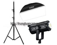 Combo đèn LED Godox SL 200W II + Softbox Godox 60 x 90cm + chân đèn 2,4m