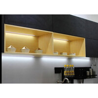 COMBO Đèn Led tủ bếp kèm cảm biến vẫy tay gắn thanh nhôm Y soi âm gỗ, bộ đèn led đầy đủ phụ kiện kẹp nối đầy đủ