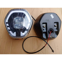 Combo đèn lục giác kèm đồng hồ điện tử lắp xe điện 133S 133M - hàng đẹp theo xe