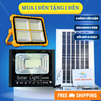 COMBO ĐÈN NĂNG LƯỢNG MẶT TRỜI 1500W + Đèn Led Cầm Tay 300W đa năng. Không sử dụng điện, an toàn. Chống nước