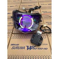 Combo đèn suruma và sạc độ HCE lên bi cầu 3.0 E11+ và M10V4 Light đổi màu qua app cho wave 50/100/110cc