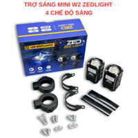 COMBO Đèn Trợ Sáng Bi Cầu Mini W2 ZEDLIGHT 4 Chế Độ 55W 9-80V ĐiệnBình Lắp Xe Máy, Xe Điện, Oto - Phụ Tùng Đèn Led