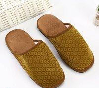 Combo Dép Đi Trong Nhà Thu Đông Đế Chống Thấm Chất Nỉ Nhung Thiết Kế Sang Trọng Cho Nam Và Nữ- Hàng Loại 1- Chính Hãng MINIIN - Size nữ - 1 đôi