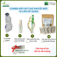 Combo Detox Bộ Dụng Cụ + Cà Phê thải độc đại tràng,Coffee Enema Gerson (liệu trình 10 ngày)