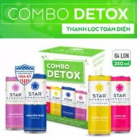 Combo Detox Star Kombucha Việt Nam 4 lon 250ml