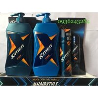 Combo DGnước hoa Xmen 650ml+ ST nước hoa Xmen 650ml+ Xịt khử mùi nước hoa Xmen 150ml+ Lăn khử mùi Xmen 50ml( Fire)