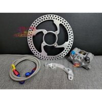 COMBO đĩa PHAY CNC V2 THÁI kèm bát đĩa dây dầu morin heo BB gắn nhiều loại xe máy Sirius Wave Dream Exciter Blade RSX...