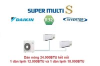 Combo Điều hòa Multi S Daikin Cho CC 1 P.Ngủ và 1 P.Khách MKC70RVMV/CTKC35RVMV+CTKC50SVMV