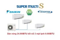 Combo Điều Hòa Multi S Daikin Cho 3 P.Ngủ MKC70RVMV/3xCTKC25RVMV