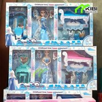 Combo đồ chơi cho bé gái, đồ chơi búp bê elsa BX88011