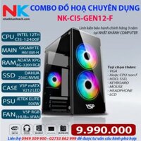 Combo đồ hoạ NK-CI5-GEN12-F (CPU-I5-12400F/ MAIN-H610/ RAM-8GB/ SSD-256GB/ PSU-500W)