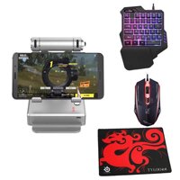 Combo Dock GameSir X1 BattleDock, Chuột Promax 4D, Bàn phím bán cơ Promax P92 chơi PUBG, Rules Of Survival ( Lót chuột)