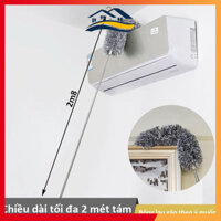 Combo dọn nhà 3 món chổi chà cọ nhà vệ sinh chồi quét trần nhà bàn chải khe hẹp hãng miDoctor