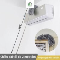Combo dọn nhà 3 món chổi chà cọ nhà vệ sinh chồi quét trần nhà bàn chải khe hẹp hãng miDoctor