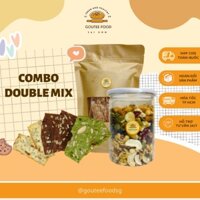 [COMBO DOUBLE MIX] Combo Ngũ Cốc Dinh Dưỡng Ăn Kiêng Goutee Food Hộp 300G + Bánh Biscotti Chocolate Không Đường