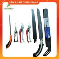 Combo Dụng Cụ Cây Cảnh Bonsai Nhật Bản (Kéo Tỉa Thép Trắng Kéo Cắt Cành Cưa Lách New và Cưa Barker