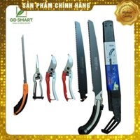 Combo Dụng Cụ Cây Cảnh Bonsai Nhật Bản (Kéo Tỉa Thép Trắng Kéo Cắt Cành Cưa Lách New và Cưa Barker
