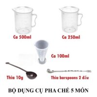 Combo dụng cụ pha chế 5 món thông dụng BẾP NHÀ BEAR