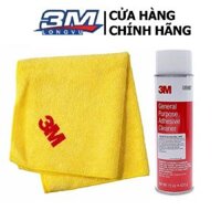 Combo Dung dịch tẩy keo, nhựa đường 3M 08987 425g  Khăn lau xe hơi chuyên dung 3M 50400 - 3M Long Vu