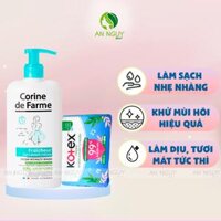 Combo Dung Dịch Vệ Sinh Corine De Farme 250ml Và Băng Vệ Sinh Kotex Hàng Ngày 20 Miếng
