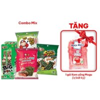 [COMBO DÙNG THỬ] Combo Rong Biển Taokaenoi Big Roll, Season, Super Crispy, Crispy Seaweed Nhập Khẩu Thái Lan Chính Hãng