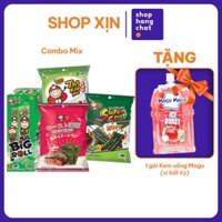 [Combo Dùng Thử Taokaenoi] 1 Hộp Big Roll 6, 1 Gói Season Bít Tết Bò, 1 gói Super Crisp 12g, 1 gói Crispy Seaweed 15g