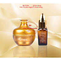 Combo dưỡng ẩm mờ thâm nám tàn nhang kem sâm vàng và serum cao cấp N Collagen Bích Ngân 35g