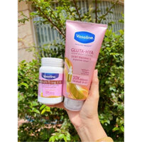 Combo Dưỡng Thể Vaseline Gluta + Kích Trắng Vaseline