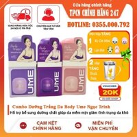 Combo Dưỡng Trắng Da Body Ume Ngọc Trinh Giúp Trắng Da, Chống Nắng Toàn Thân